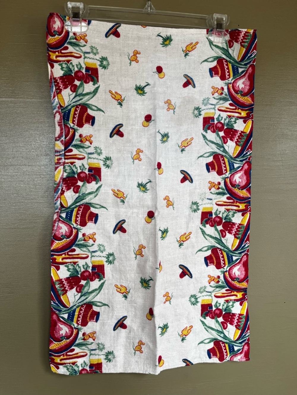 Linen Tea Towels Bundle Floral Squirrel Fiesta Sombreros - Picture 9 of 12